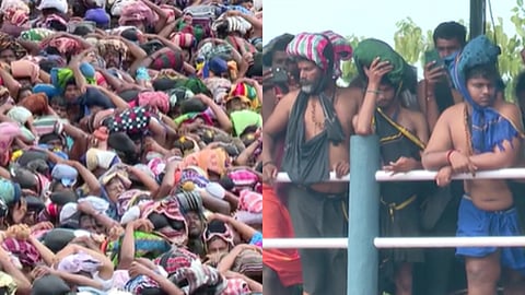 ശബരിമലയിൽ വൻ ഭക്തജനത്തിരക്ക് 