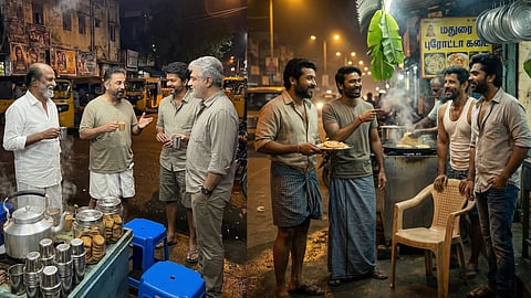 Nano Banana Pro AI images of Tamil Superstars