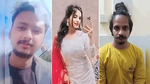 കൊല്ലപ്പെട്ട സൗരഭ്, പ്രതികളായ മുസ്കാൻ, സാഹിൽ 