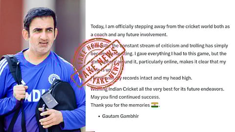 ഇന്ത്യൻ ടീമിന്റെ പരിശീലക സ്ഥാനത്തു നിന്ന് ഗൗതം ഗംഭീർ  ഒഴിഞ്ഞോ? 