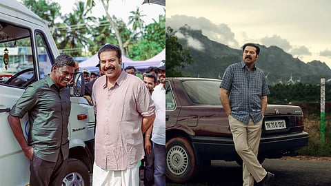 'കളങ്കാവൽ' ലൊക്കേഷനിൽ വിനായകനും മമ്മൂട്ടിയും