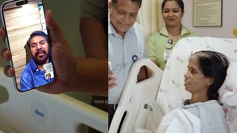 മമ്മൂട്ടി സന്ധ്യയെ വീഡിയോകോൾ ചെയ്യുന്നു