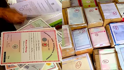 പൊന്നാനിയിൽ വ്യാജ ബിരുദ സർട്ടിഫിക്കറ്റ് നിർമാണ റാക്കറ്റ് പിടിയിൽ