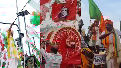 തദ്ദേശപ്പോരിൻ്റെ ആദ്യഘട്ട കൊട്ടിക്കലാശം കൊടിയിറങ്ങി; ഇനി നിശബ്ദ പ്രചാരണത്തിൻ്റെ മണിക്കൂറുകൾ