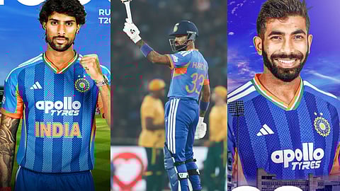 Hardik Pandya, Tilak Varma, Jasprit Bumrah