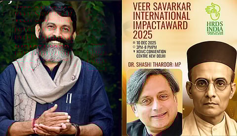 നേരിട്ട് പോയി ക്ഷണിച്ചിരുന്നു; ശശി തരൂര്‍ സവര്‍ക്കര്‍ പുരസ്‌കാരത്തിന് അര്‍ഹനെന്ന് ഇപ്പോഴും വിശ്വസിക്കുന്നു: അജി കൃഷ്ണന്‍