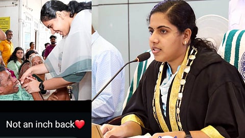 ആര്യാ രാജേന്ദ്രൻ്റെ വാട്സ്‌ആപ്പ് സ്റ്റാറ്റസ്