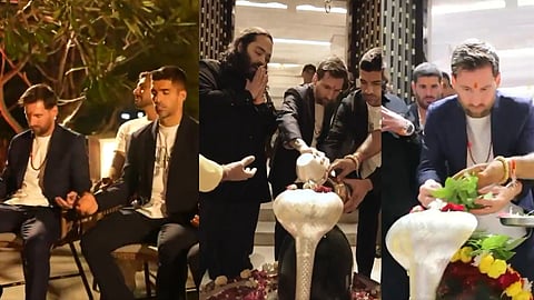 LEO MESSI CHANTING ‘OM NAMAH SHIVAYA’ AND OFFERING MILK TO SHIVLING