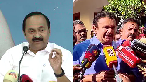 'പോറ്റിയേ കേറ്റിയേ' പാരഡി വിവാദം: മെറ്റയ്ക്ക് കത്തയച്ച് വി.ഡി. സതീശൻ; സിപിഐഎം നേതാക്കളുടെ വീടിന് മുന്നിൽ പോയി പാടുമെന്ന് കെ. മുരളീധരൻ