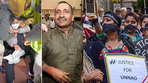 Unnao Rape Survivor's Mother Manhandled, Blocked From Protest In Delhi