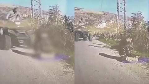 റോഡരികിൽ പ്രാർഥിക്കുകയായിരുന്ന പലസ്തീൻ പൗരന് നേരെ ഇസ്രയേൽ സൈനികന്റെ അതിക്രമം; യുവാവിന് നേരെ വാഹനം ഇടിച്ച് കയറ്റി