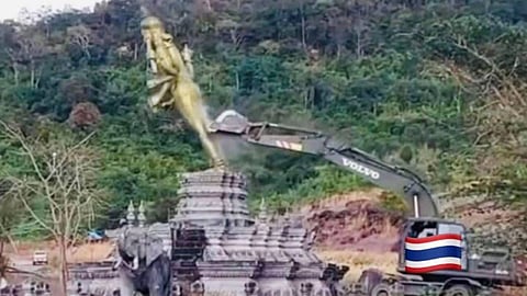 പ്രതിമ മതപരമല്ല, പൊളിച്ചു നീക്കിയത് സുരക്ഷാ കാരണങ്ങളാൽ; വിശദീകരിച്ച് തായ്‌ലൻഡ്