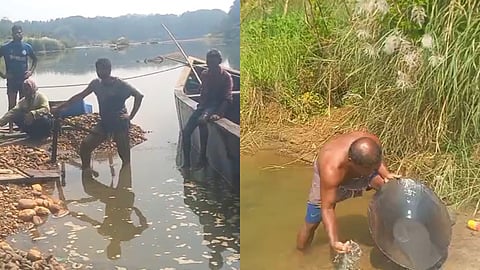 മണല്‍ ഊറ്റി സ്വര്‍ണം അരിച്ചെടുക്കാന്‍ ശ്രമം; നിലമ്പൂരില്‍ എട്ട് പേര്‍ പിടിയില്‍