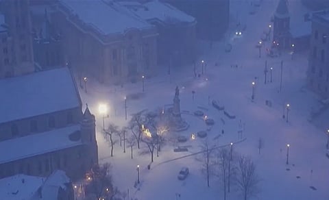 ന്യൂയോർക്ക് നഗരത്തിൽ കനത്ത മഞ്ഞുവീഴ്ച