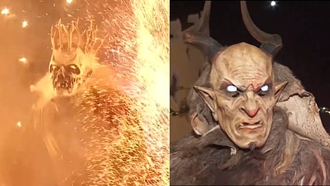 നീണ്ട നഖങ്ങളും തിളങ്ങുന്ന കണ്ണുകളുമുള്ള രാക്ഷസന്മാർ, കയ്യിൽ തീപ്പന്തം; ജർമനിയിലെ 'റോഹ്നാട്ട്' അൽപ്പം ഹൊറർ ആണ്