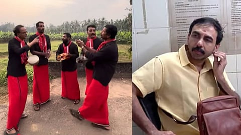 'പോറ്റിയെ പോറ്റിവളര്‍ത്തിയത് യുഡിഎഫിന്‍ സര്‍ക്കാര്, ജയിലില്‍ കേറ്റിയത് പിണറായി സര്‍ക്കാര്'; സിപിഐഎമ്മിന്റെ മറുപടി പാരഡി 