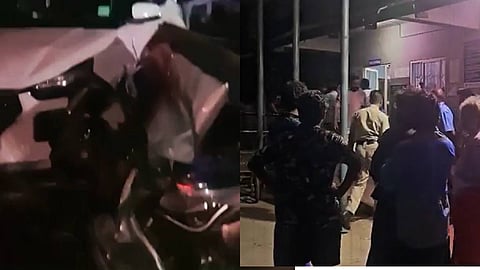 അപകടത്തിൻ്റെ ദൃശ്യങ്ങൾ