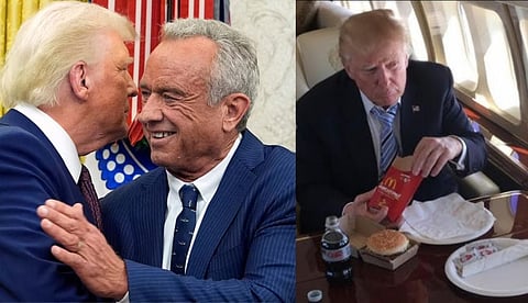 "അദ്ദേഹം വിഷമാണ് കഴിക്കുന്നത്, എങ്ങനെയാണ് ജീവിച്ചിരിക്കുന്നതെന്ന് അറിയില്ല"; ട്രംപിന്റെ ജങ്ക് ഫുഡ് പ്രിയത്തെക്കുറിച്ച് യുഎസ് ആരോഗ്യ സെക്രട്ടറി