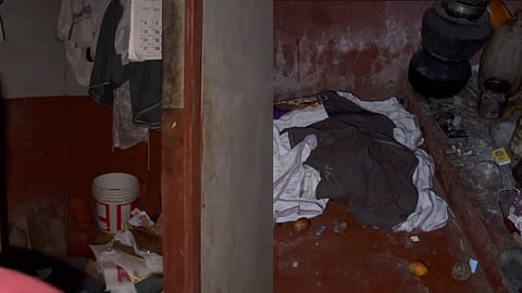 60കാരൻ താമസിക്കുന്ന കക്കൂസ് മുറി