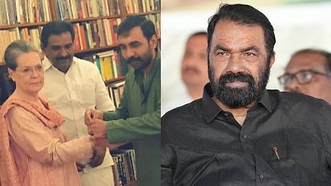 സോണിയാ ഗാന്ധി പോറ്റിക്കൊപ്പം