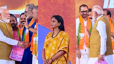 പ്രധാനമന്ത്രി പങ്കെടുത്ത വേദിയിലും തമ്മിലടി; ഒറ്റയ്ക്ക് മാറി നിന്ന് ആർ. ശ്രീലേഖ; അവഗണിക്കപ്പെട്ട് കെ. സുരേന്ദ്രൻ