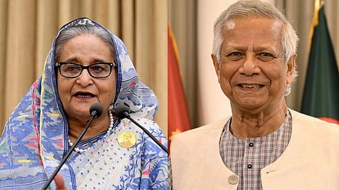 'യൂനസ് കൊലപാതകിയായ ഫാസിസ്റ്റും, അധികാരക്കൊതിയനും'; മുഹമ്മദ് യൂനസിനെതിരെ ആഞ്ഞടിച്ച് ഷേഖ് ഹസീന