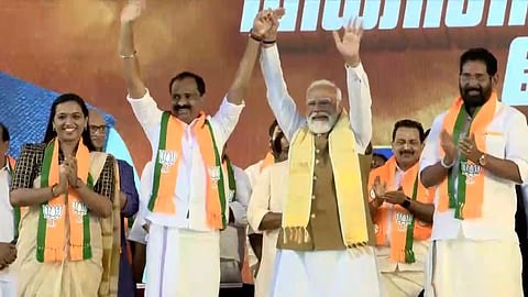 കേരളത്തിലെ എൽഡിഎഫിനെയും യുഡിഎഫിനേയും തകര്‍ക്കൂ; ബിജെപിക്ക് അവസരം നൽകൂ: നരേന്ദ്രമോദി 