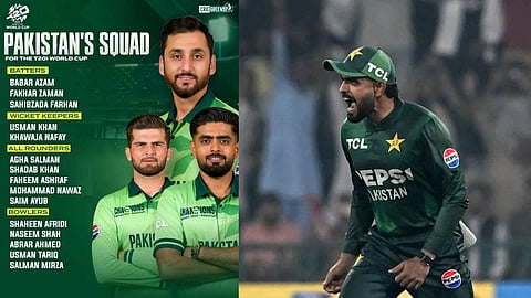 ഐസിസി കണ്ണുരുട്ടി; ടി20 ലോകകപ്പിലേക്കുള്ള ടീമിനെ പ്രഖ്യാപിച്ച് പാകിസ്ഥാന്‍ 