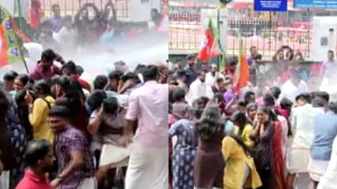 യുവമോർച്ച പ്രതിഷേധം