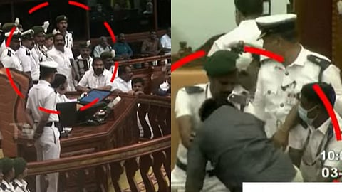 നിയമസഭയിൽ പ്രതിപക്ഷ ബഹളം