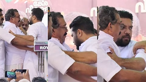 ഷാഫി സംസാരിക്കണമെന്ന് ഒരു കൂട്ടര്‍, പ്രസംഗം ഒറ്റവരിയില്‍ അവസാനിപ്പിച്ച് ഷാഫി; പുതുയുഗ യാത്രാവേദിയിൽ നാടകീയ രംഗങ്ങൾ