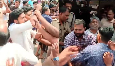 ദേശീയ പണിമുടക്ക്: കോഴിക്കോട് സമരാനുകൂലികളും സ്‌കൂള്‍ അധികൃതകരും തമ്മില്‍ വാക്കേറ്റം