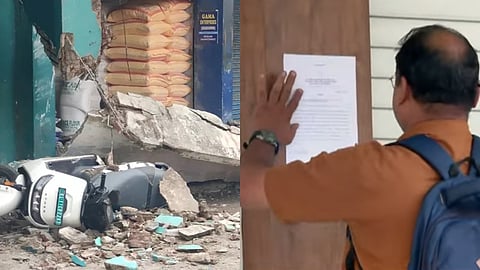 വലിയങ്ങാടി അപകടം: പഴയ പാസ്പോർട്ട്‌ ഓഫീസ് കെട്ടിടത്തിലെ കടമുറികൾ ഒഴിയാൻ നോട്ടീസ്