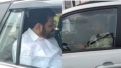 പുതുയുഗ യാത്രയ്ക്കിടെ രാഹുൽ മാങ്കൂട്ടത്തിൽ-വി.കെ. 
ശ്രീകണ്ഠൻ കൂടിക്കാഴ്ച; വേദിയായത് അടൂരിലെ സ്വകാര്യ ഹോട്ടൽ 