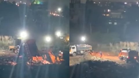 "രാത്രിയുടെ മറവിൽ ആറ്റുകാൽ പൊങ്കാലയുടെ മാലിന്യം തള്ളി"; 
കോർപ്പറേഷൻ്റെ മാലിന്യനിർമാർജനവും പാളിയെന്ന് പരാതി  