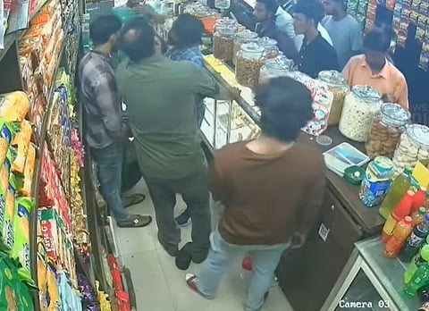 യുവാവിനെ കടയിൽ കയറി ക്രൂരമായി മർദിച്ചു
