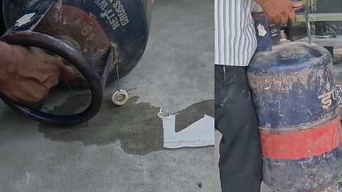 സിലിണ്ടറിൽ പാചക വാതകത്തിന് പകരം പച്ചവെള്ളം! പരാതിപ്പെട്ടപ്പോൾ കൈ മലർത്തി ഗ്യാസ് ഏജൻസി 