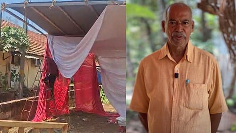 തെരഞ്ഞെടുപ്പ് കമ്മിറ്റി ഓഫീസ് നീക്കം ചെയ്യേണ്ടി വന്നെന്ന് വി. കുഞ്ഞികൃഷ്ണൻ; സ്ഥലം ഉടമയ്ക്ക് സിപിഐഎമ്മിൻ്റെ ഭീഷണിയെന്ന് ആരോപണം