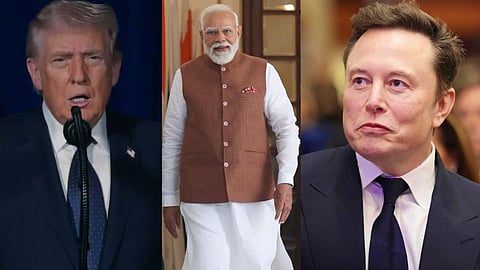 പശ്ചിമേഷ്യൻ സംഘർഷം;  ഫോൺ സംഭാഷണത്തിൽ നരേന്ദ്ര മോദിക്കും  ട്രംപിനുമൊപ്പം ഇലോൺ മസ്‌കും ഉണ്ടായെന്ന് റിപ്പോർട്ട് 