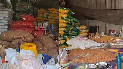 തൃശൂരിൽ 'വീണ്ടും ബിജെപിയുടെ കിറ്റ്'; വിതരണത്തിനായി തയ്യാറാക്കിയത് 1500ലധികം കിറ്റുകൾ