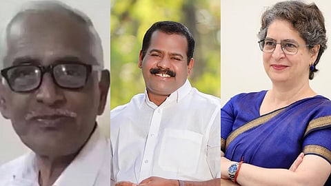 എൻ.എം. വിജയൻ, ഐ.സി. ബാലകൃഷ്ണൻ, പ്രിയങ്ക ഗാന്ധി