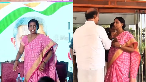 ബിജെപി കൺവെൻഷനിടെ നാടകീയ സംഭവങ്ങൾ; കേന്ദ്രമന്ത്രി പേര് പറയാത്തതിൽ പ്രതിഷേധിച്ച് ആർ. ശ്രീലേഖ പിണങ്ങി പോയി, ദൃശ്യങ്ങൾ പുറത്ത്