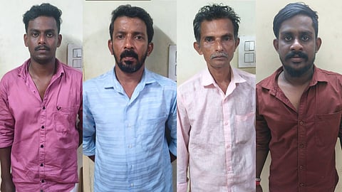 പാട്യത്ത് ബിജെപി വനിതാ മെമ്പറുടെ വീടിന് നേരെ ബോംബെറിഞ്ഞ കേസ്; നാല് സിപിഐഎം പ്രവർത്തകർ അറസ്റ്റിൽ