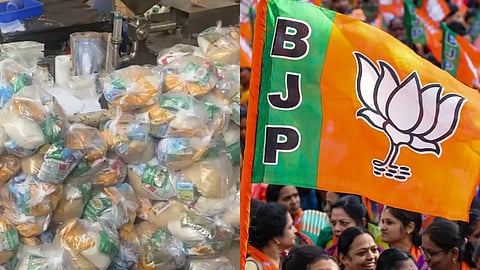 കാച്ചേരിയ്ക്ക് പിന്നാലെ ചേലക്കര മണ്ഡലത്തിലും ബിജെപിയുടെ കിറ്റ് വിതരണം; എൽഡിഎഫുകാർ എത്തിയതോടെ കിറ്റുമായി എത്തിയവർ ഓടിപ്പോയി