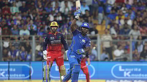Sherfane Rutherford, RCB vs MI
