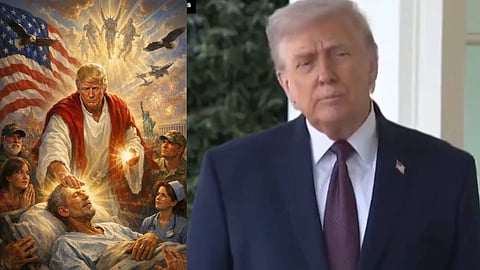 ആ പോസ്റ്റ് പിന്‍വലിച്ചു; ക്രിസ്തുവായി നില്‍ക്കുന്ന സ്വന്തം ചിത്രം ഡിലീറ്റ് ചെയ്ത് ട്രംപ് 