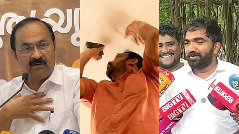 മന്ത്രി കെ. രാജൻ്റെ വിള്ളൽ പരിശോധന നാടകമെന്ന് വി.ഡി. സതീശൻ; മന്ത്രിയുടെ രൂപത്തിൽ പണിക്കാരനെ കിട്ടിയെന്ന് ചാണ്ടി ഉമ്മൻ്റെ പരിഹാസം