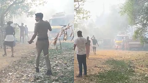 തൃശൂരിൽ വെടിക്കെട്ട് പുരയിൽ  സ്ഫോടനം