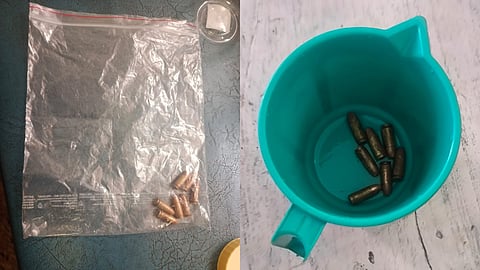 കണ്ടെത്തിയ വെടിയുണ്ടകൾ