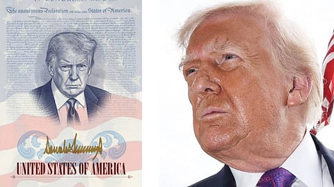 യുഎസ് പാസ്‌പോര്‍ട്ടില്‍ പ്രസിഡന്റിന്റെ മുഖം; അപൂര്‍വ നീക്കവുമായി ഡൊണാള്‍ഡ് ട്രംപ് 